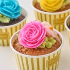 【特別ギフトに】✿食べられるお花のカップケーキ＜4個セット＞ 1