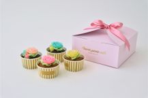 【特別ギフトに】✿食べられるお花のカップケーキ＜4個セット＞/ 2