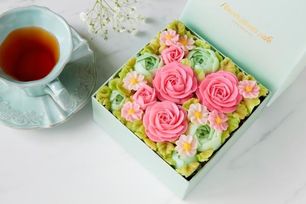 『食べられるお花のケーキ』 【Garden】ボックスフラワーケーキ 母の日2025