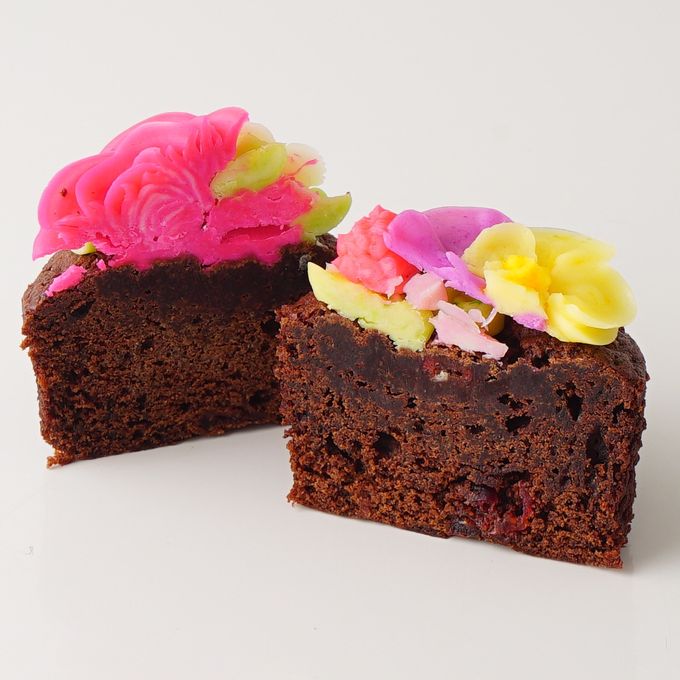 【Cake.jp限定】食べられるお花のバレンタインカップケーキ4個セット  6
