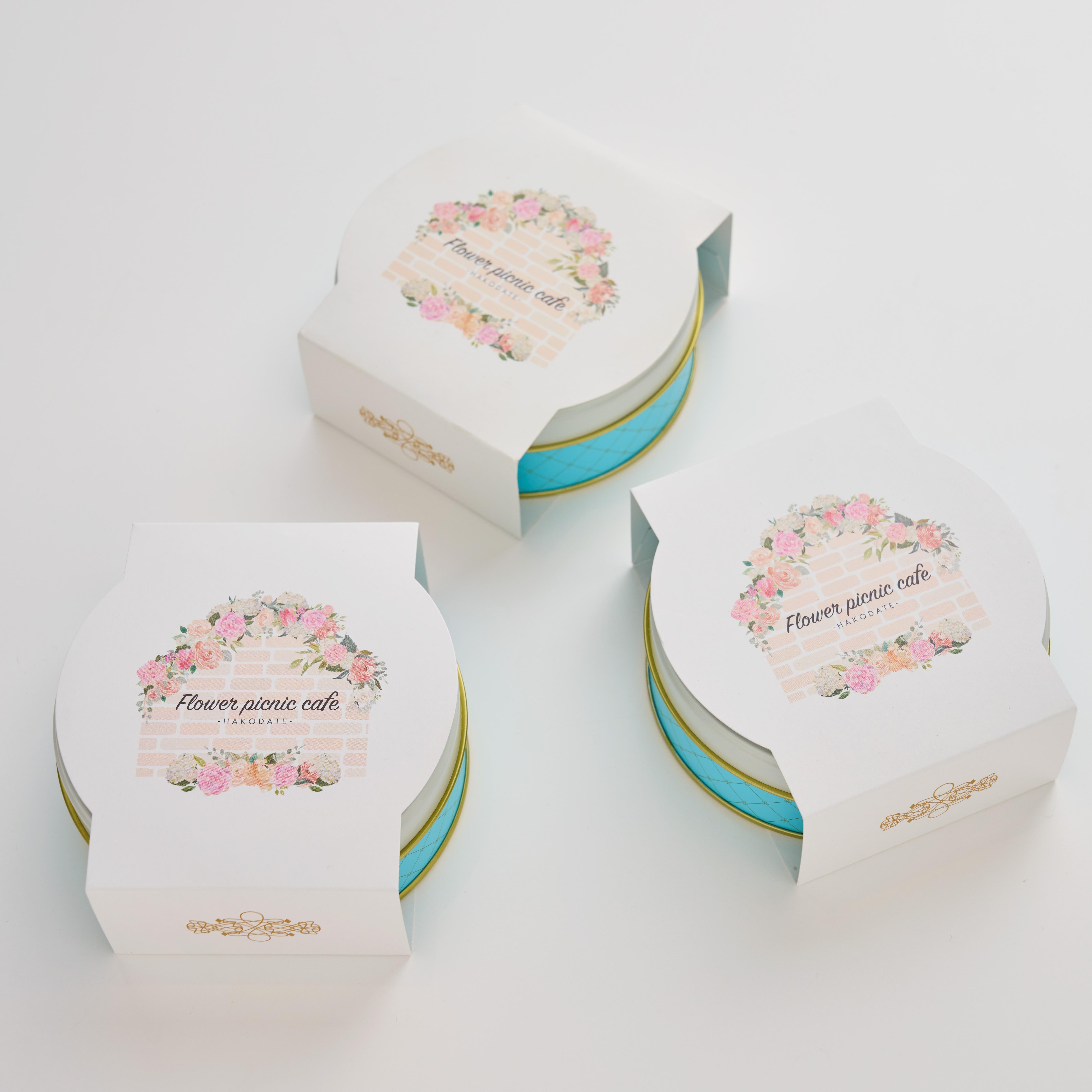 特別ギフトに】マーガレット お花のぼうろ＜3缶セット＞【紙袋付き