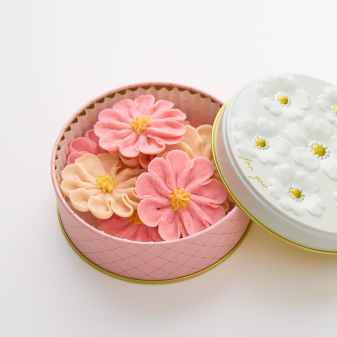 花咲く焼菓子「お花のぼうろ」2缶詰合せ｜コスモス・ヒマワリ｜クリアケース仕様｜ホワイトデー2026 3