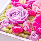 【秋限定】食べられるお花のボックスフラワーケーキ/360g（コスモスコレクション） 4