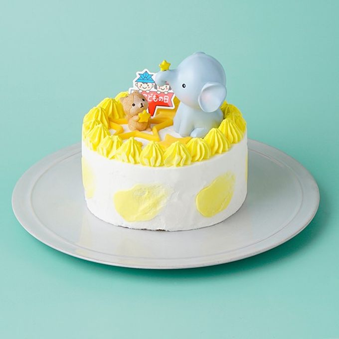 かわいい☆子ゾウとリスのこどもの日ケーキ☆ 1
