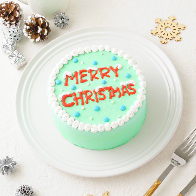 【クリスマス限定！！】MERRY CHRISTMAS センイルケーキ 4号 1