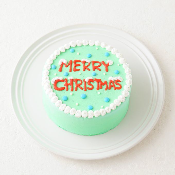 【クリスマス限定！！】MERRY CHRISTMAS センイルケーキ 4号 2