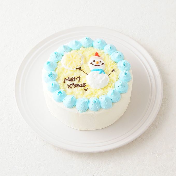 【クリスマス限定！！】雪だるま センイルケーキ 5号 2