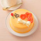 想いを伝える花言葉センイルケーキ(オレンジ)  赤いポピー 「感謝・幸せな家庭・陽気で優しい」  1