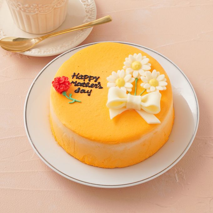 想いを伝える花言葉センイルケーキ(オレンジ) デイジー 「平和・希望・敬意」 1