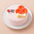 想いを伝える花言葉センイルケーキ(ピンク)  赤いポピー 「感謝・幸せな家庭・陽気で優しい」  3