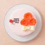 想いを伝える花言葉センイルケーキ(ピンク)  赤いポピー 「感謝・幸せな家庭・陽気で優しい」  4
