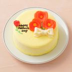 想いを伝える花言葉センイルケーキ(イエロー)  赤いポピー 「感謝・幸せな家庭・陽気で優しい」  3