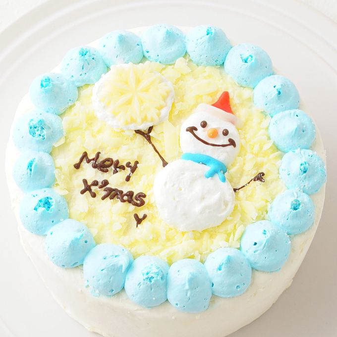 【クリスマス限定！！】雪だるま センイルケーキ 4号 6