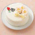 想いを伝える花言葉センイルケーキ(ホワイト) 梅 「美と長寿・気品・寛容」 2