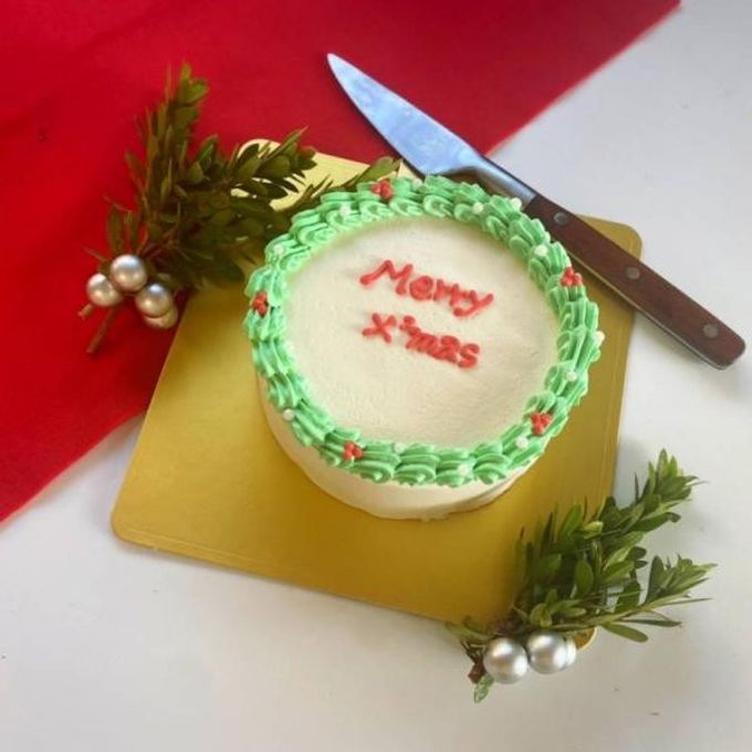 リースが可愛いXmasセンイルケーキ 4号 クリスマス2021  1