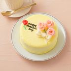 想いを伝える花言葉センイルケーキ(イエロー) ピンクのバラ「感謝・愛情・幸福」 母の日2024 1
