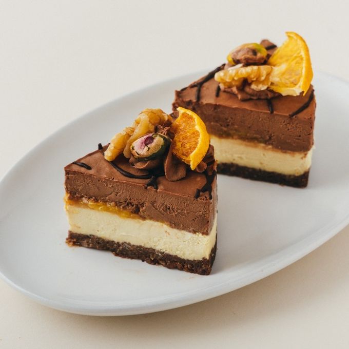 （クリスマス）ヴィーガンオレンジ＆チョコレートケーキ 5号 15cm グルテンフリー アレルギー対応  2