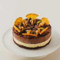（クリスマス）ヴィーガンオレンジ＆チョコレートケーキ 5号 15cm グルテンフリー アレルギー対応 