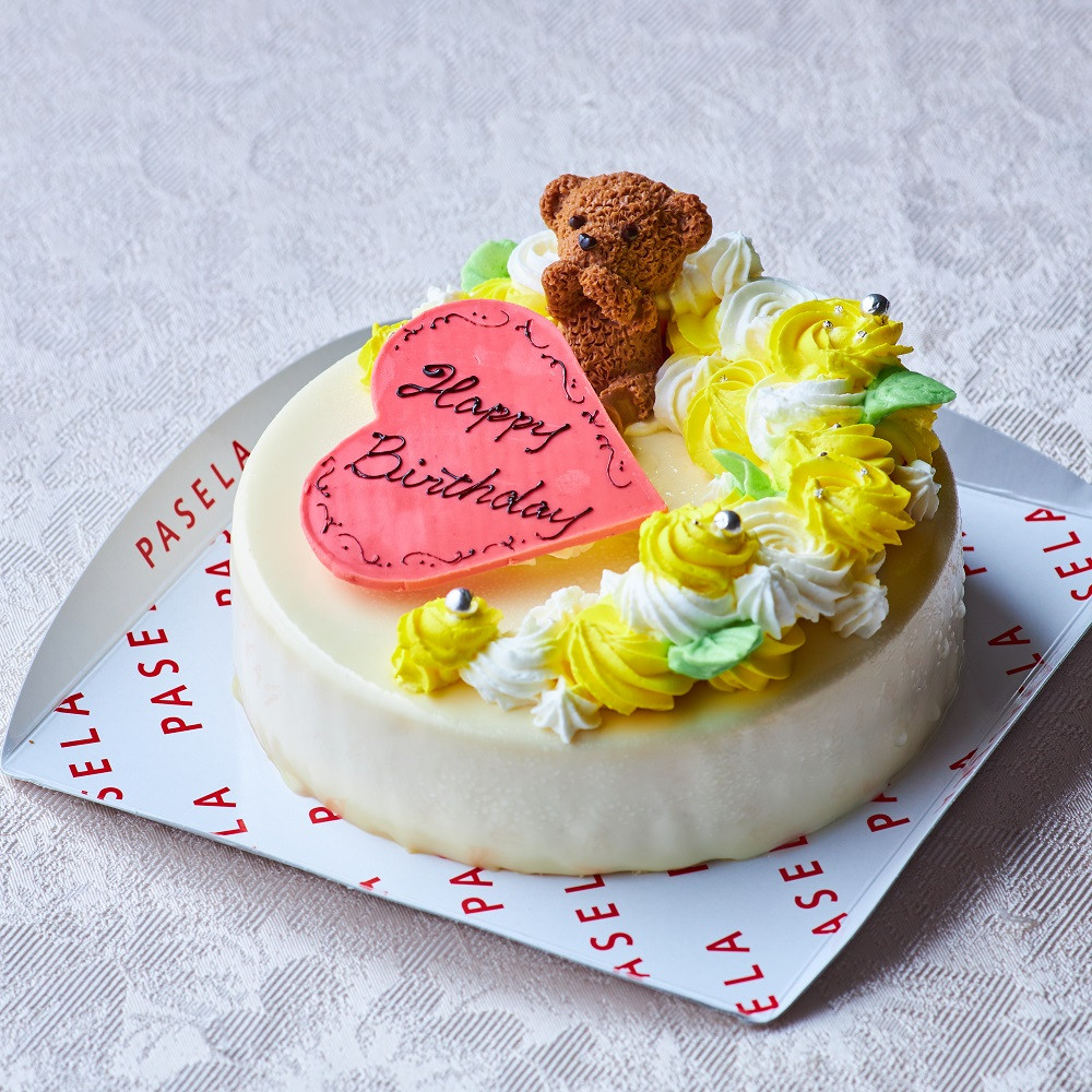 11色から選べる！くまちゃんのフラワーケーキ 5号（ベリーズ
