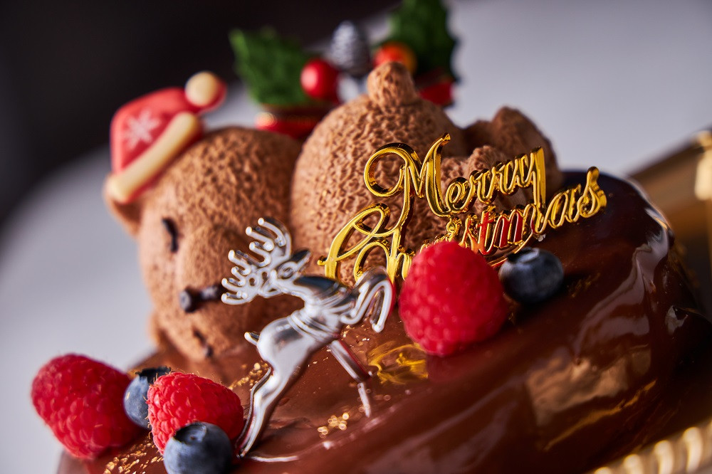 クリスマス2023 くまちゃんサンタのチョコレートムースケーキ 5号 ...