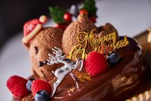 クリスマス2023 くまちゃんサンタのチョコレートムースケーキ 5号 1