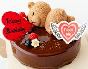 動画で想いを贈る くまちゃんのチョコレートムースケーキ 1