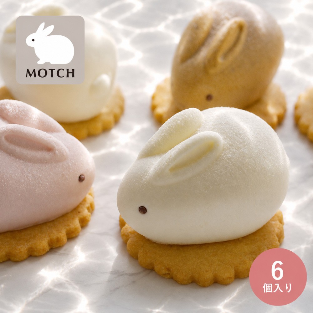うさもっち 6個ボックス〈おもち専門スイーツMOTCH〉 うさぎ チーズ