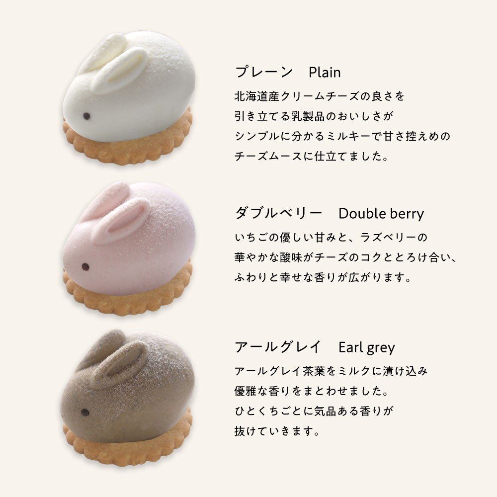 うさもっち 6個ボックス〈おもち専門スイーツMOTCH〉 うさぎ チーズ
