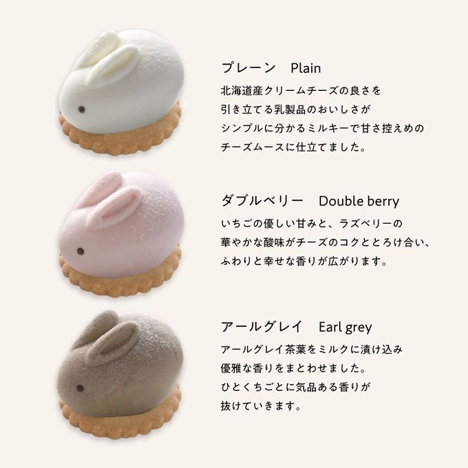 うさもっち 6個ボックス｜スイートポテト【おもち専門スイーツMOTCH】 うさぎ チーズケーキ 和洋菓子 個包装 もちもち チーズムース おもち レアチーズ 餅  バレンタイン2025 5