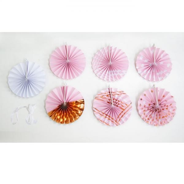 パステル ミニファンバナー ガーランド 桜 ピンク チェリーブロッサム ホットスタンプ ゴールド箔押し 220379 2