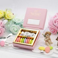 出産祝い 女の子 フランス産 メッセージプリント ドラジェ アソートボックス SS-5NBP