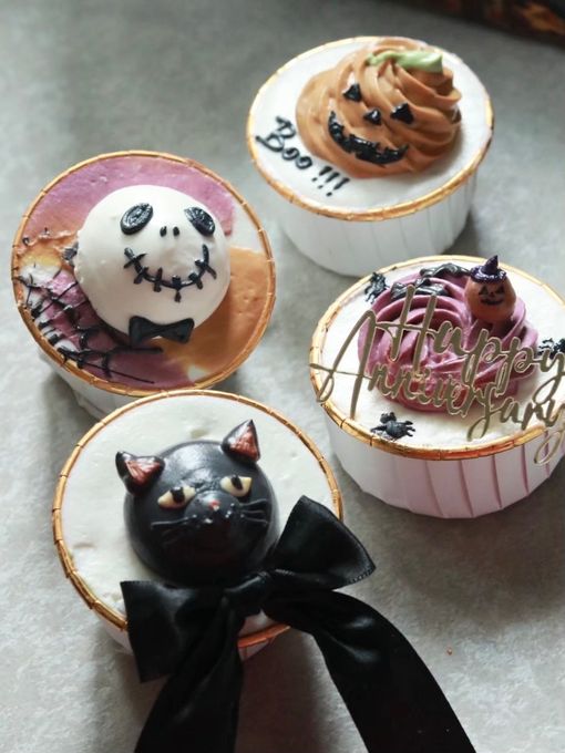 ハロウィンカップケーキセット（わんちゃん用）ハロウィン2025 3
