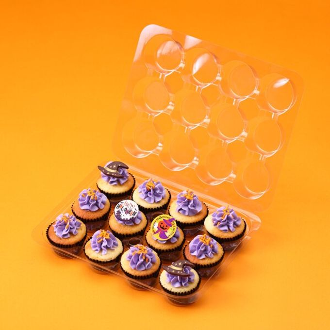 ミニパープルハロウィンボックス（ミニカップケーキ12個）ハロウィン2026 2