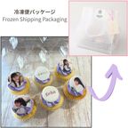 フォトアルバムカップケーキ6個セット☆選べる10色【写真/メッセージ/名前入り】 6