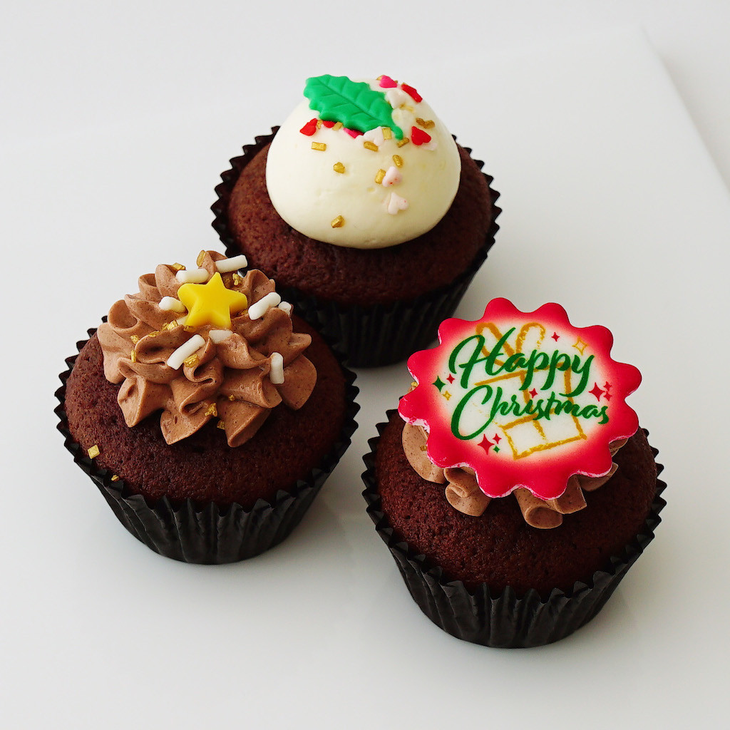 ミニクリスマスホリデーボックス（12個）（ベラズカップケーキ） | Cake.jp