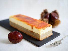 栗きんとんブリュレ ~チーズケーキ仕立て~