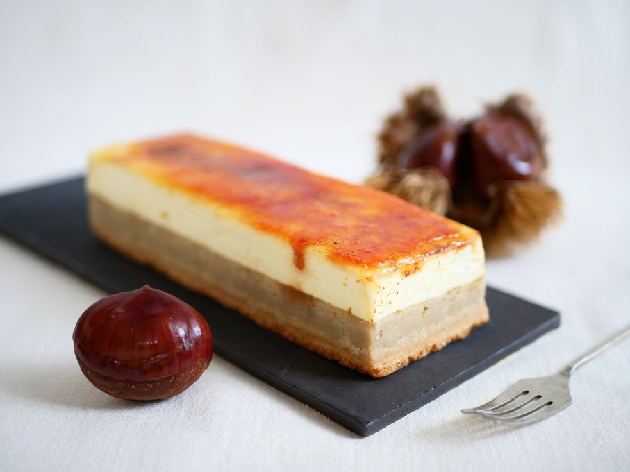 栗きんとんブリュレ ~チーズケーキ仕立て~ 1