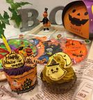 《犬用》数量限定【10月季節のケーキ】 ハロウィンプチケーキとネックリボンSサイズのセット 1