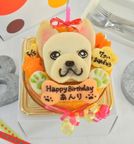 《犬用》似顔絵 犬用ケーキ 12cm 顔1個バージョン 1