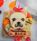《犬用》似顔絵 犬用ケーキ 15cm 顔1個バージョン 1