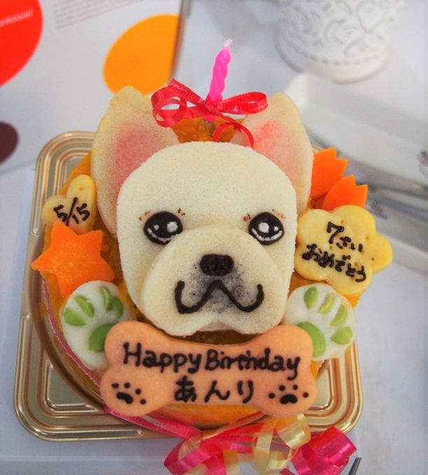 《犬用》似顔絵 犬用ケーキ 15cm 顔1個バージョン 1