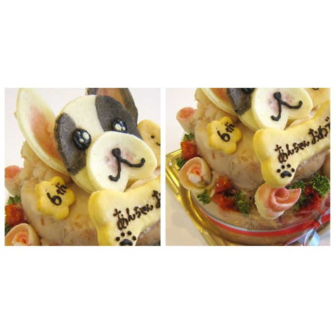 《犬用》似顔絵犬用ケーキ プリンス＆プリンセスケーキ 2