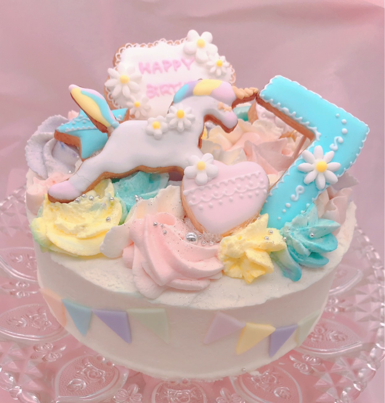 ユニコーンケーキ 4号（予約専門菓子店Ｄａｉｓｙ） | Cake.jp