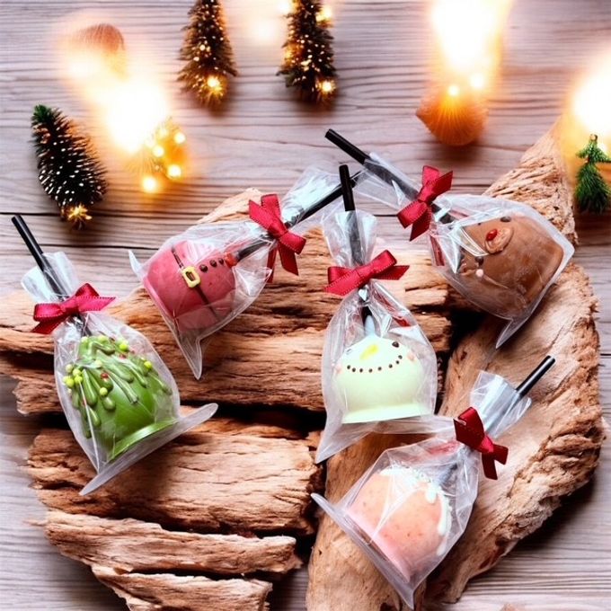 Xmasホワイトチョコレートケーキポップス 10本入り【2025】 4