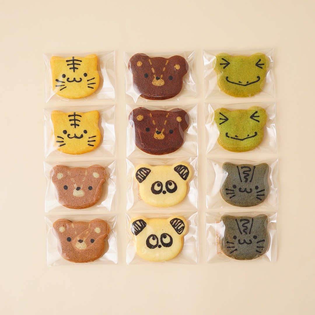 着色料不使用！動物ラングドシャ 12枚セット  3