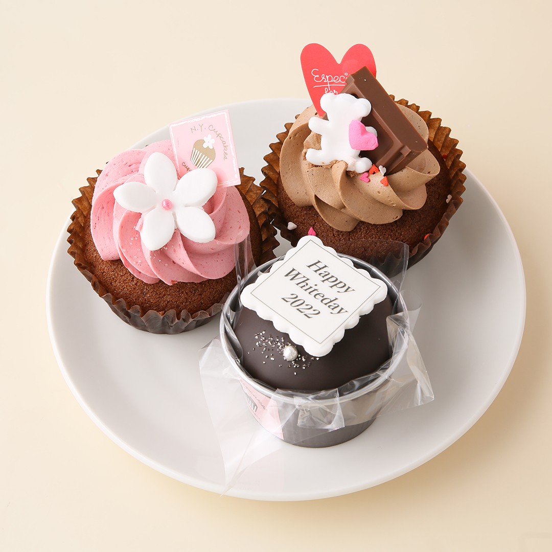 自由メッセージ カップケーキセット 6個入 （N.Y.Cupcakes） | Cake.jp