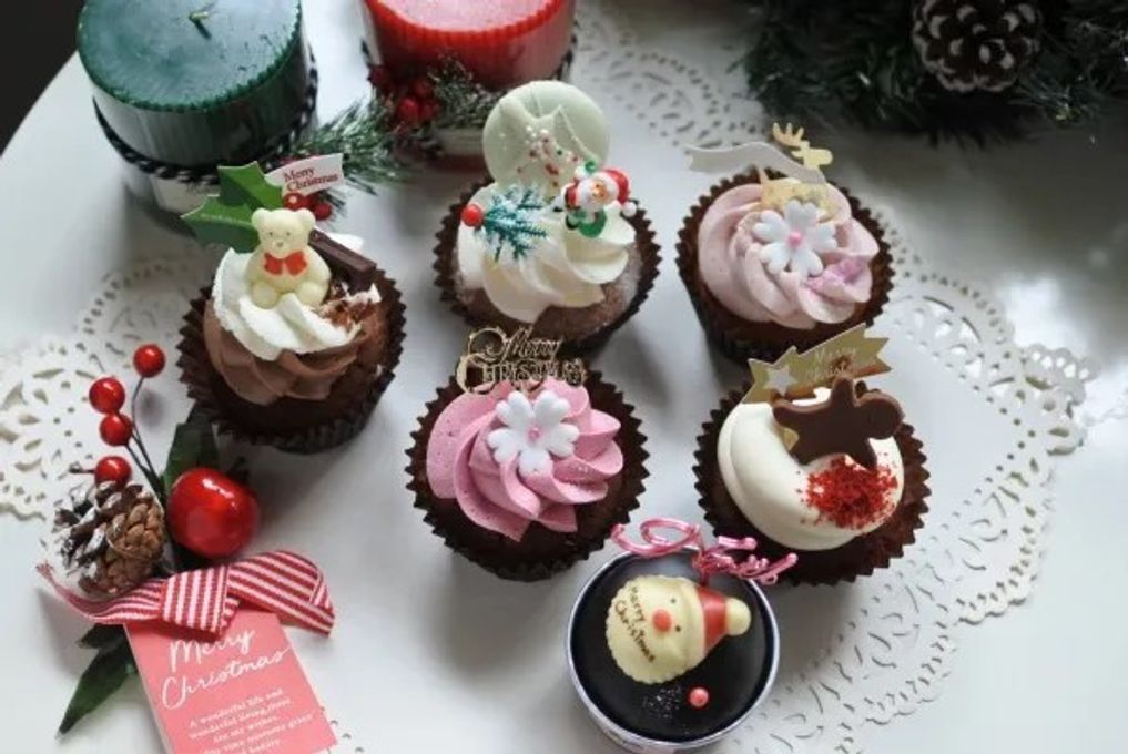クリスマスカップケーキ6個Box クリスマス 2025 2