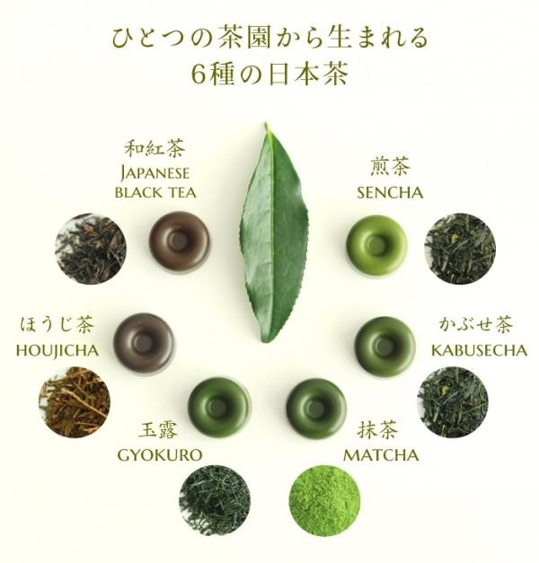 抹茶味だけじゃない！】宇治茶チョココレクション～6種の日本茶 