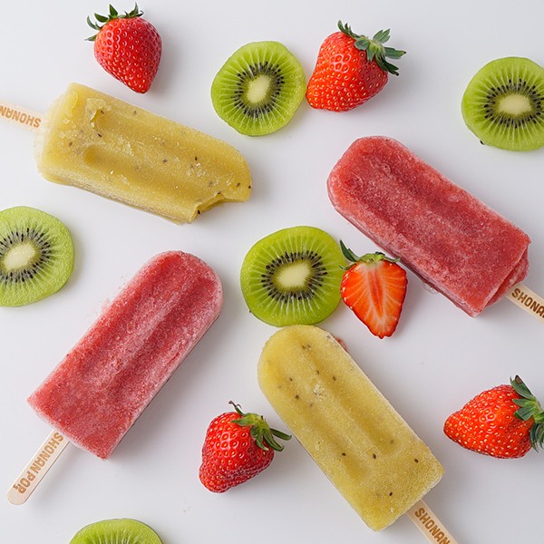 SHONAN POPs】アイスキャンディー6本セット（キウイ・ストロベリー