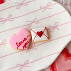 【ラブレター＆ハート】アイシングクッキー2枚セット バレンタイン 2